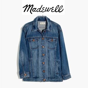 Madewell The Oversized Jean Jacket size medium